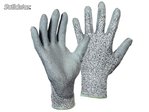 Feinstrick-Handschuh mit PU-Beschichtung grau